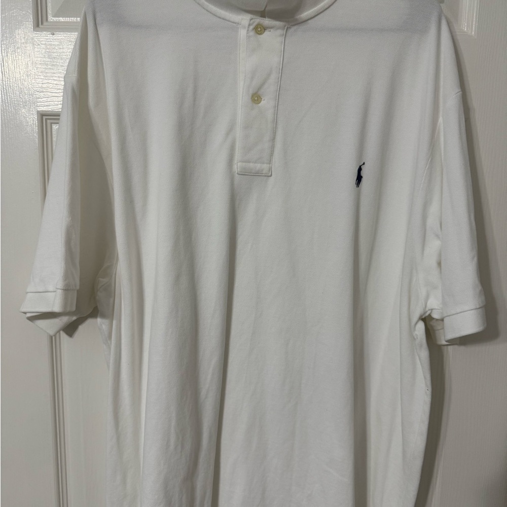 Ralph Lauren White Polo Shirt Classic Cotton